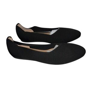 Classic Black Knit Ballet Flats